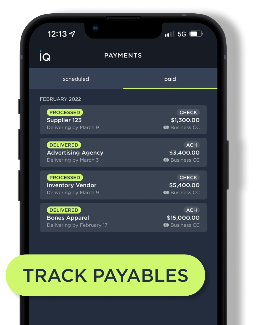 Plastiq App Track Payables